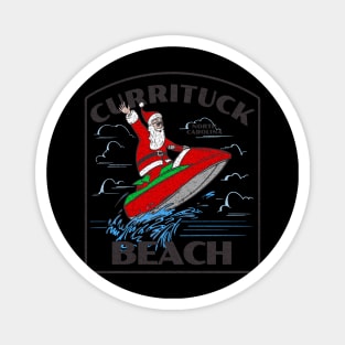 Currituck Beach, NC Christmas Vacationing Waterskiing Santa Magnet